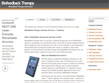 Tablet Screenshot of biofeedbacktherapyinfo.com
